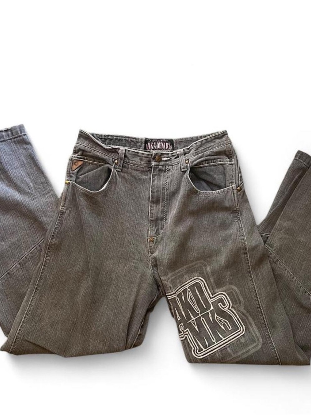 Akademiks Women’s Gray Patchwork Jeans
